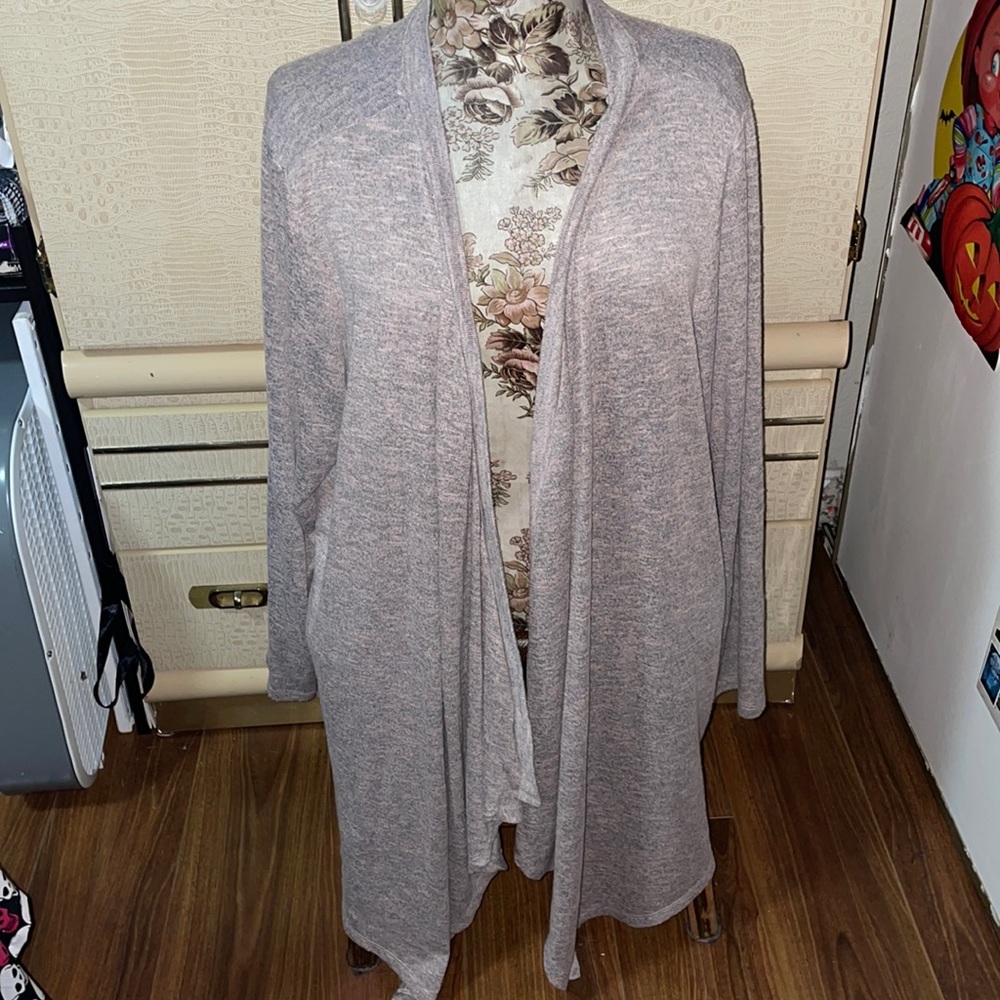 Lace up back cardigan